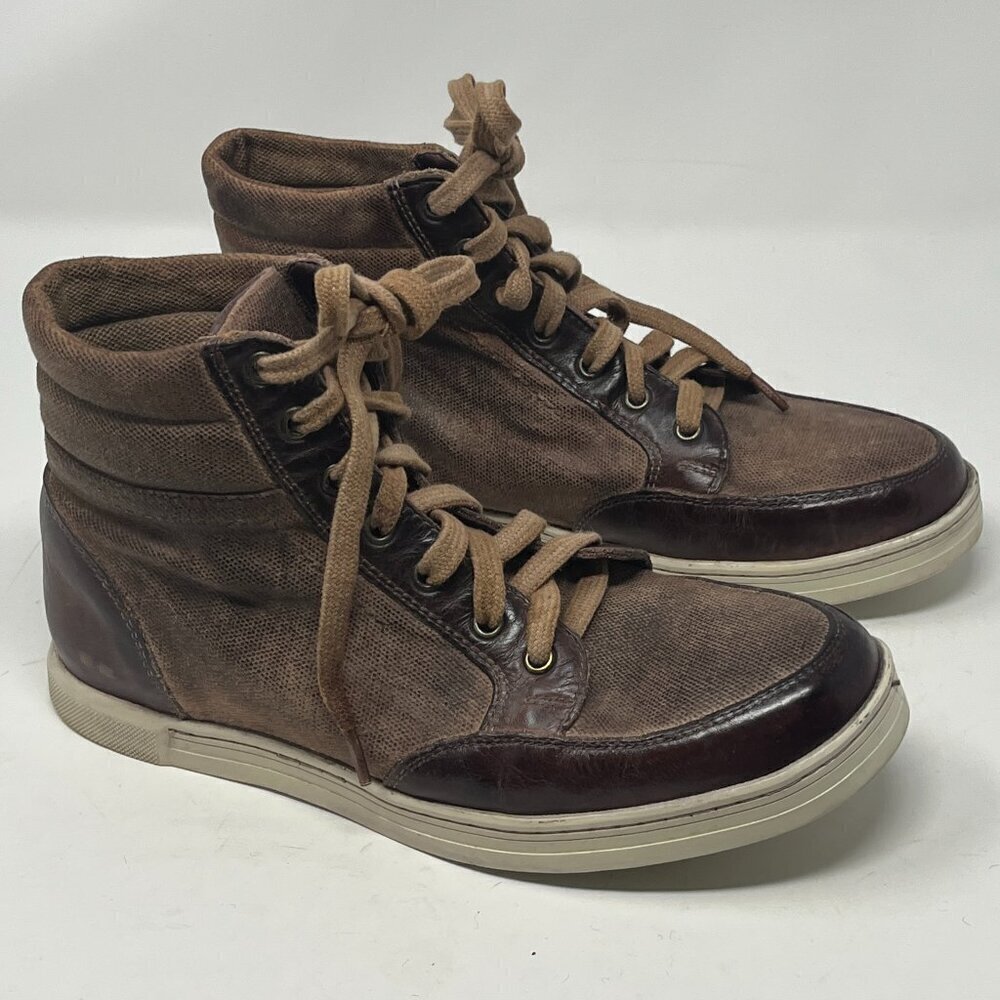 Bed Stu Workshop Lordmind men's high-top sneakers brown 8 leather